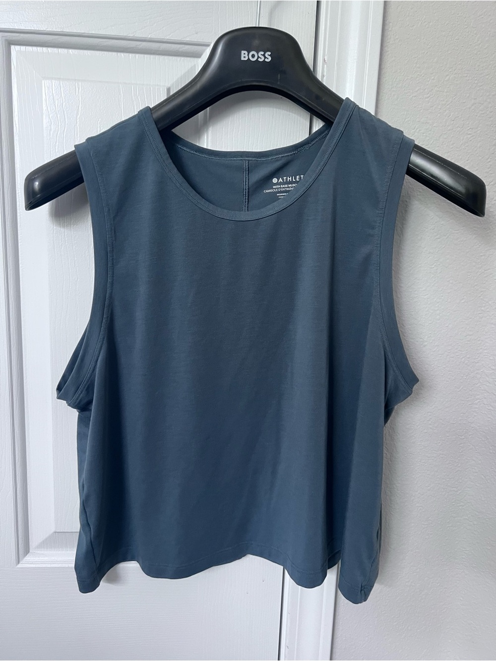Athleta Slate Blue Cropped Sleeveless Tank